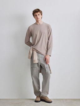 Bisiklet Yaka Erkek Sweatshirt