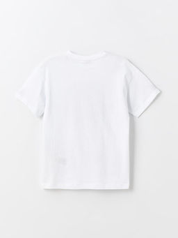 Bisiklet Yaka Bask?l? K?sa Kollu Erkek ?ocuk Ti??rt - Waikiki фото 2