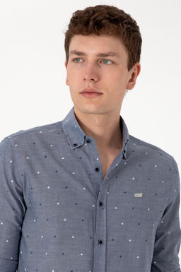 Erkek A__k Lacivert Uzun Kollu G_mlek Sepette S_rpriz _ndirim - U.s. polo assn фото 2