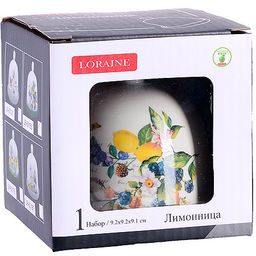 60153 Лимонница с крышкой 9х9х9см Лесные ягоды с лимонами 2пр доломит LR (х60) - Mayer&boch фото 3