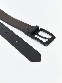 Deri G?r?n?ml? Erkek Kemer