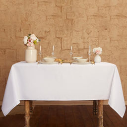 Скатерть «Этель» Cozy, 150×300 ±3 см, белая, плотность 192 г/м², хлопок с ВГМО