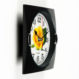 Часы настенные классические Роза, дискретный ход, d=13 см, 15?15 см, от батарейки 1?АА