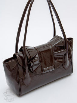 Сумка женская кожаная 2430-2Y coffee  Polina&Eiterou