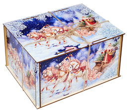 Посылка Три белых коня 1500 г. фанера