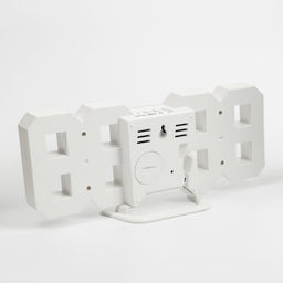 Часы - будильник электронные «Цифры», настольные, настенные, на подвесе, 9×3×23 см, белая индикация