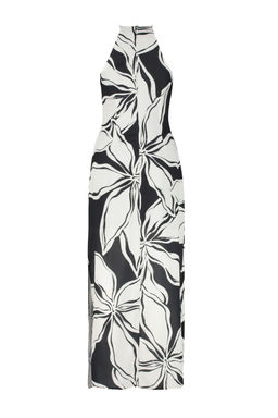 TRENDYOLMILLA Cok Renkli Batik Desenli Duz Kesim Kolsuz Maxi Astarl? Saten Dokuma Elbise TWOSS23EL02238 фото 16