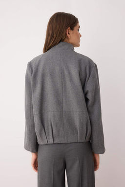 Antrasit Regular Kal?p Kase Ince Ceket Mont TWOAW26MO00130 - Trendyolmilla фото 3