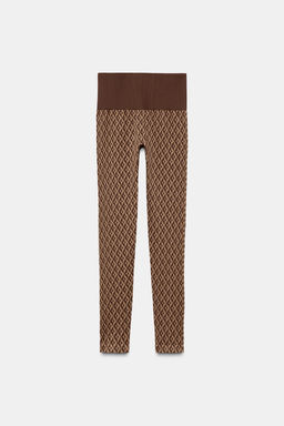 THERMOLITE® CORE JACQUARD THERMAL LEGGINGS SKI COLLECTION - Zara фото 18