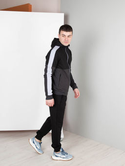 Мужской Спортивный костюм Г015 Черный-Антрацит от Спортсоло