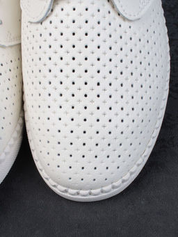 03-PDXL138-1 LT. BEIGE Полуботинки спортивные женские (натуральная кожа) - Фабричный китай фото 11