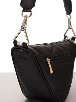 LACCOMA сумка Лакки-Ф826-черный эко кожа хлопок  фото 5