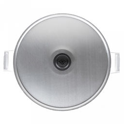 Кастрюля алюминиевая 20л, д34см, h22,5см, s2мм, матовая, сферическая форма, 2 металлические ручки, металлическая крышка (Россия)