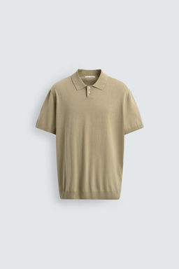 POLO PUNTO ESTRUCTURA LAVADA / Khaki - Zara фото 6