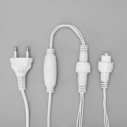 Гирлянда «Бахрома» 3×0.9 м, IP44, УМС, белая нить, 232 LED, свечение белое, 220 В