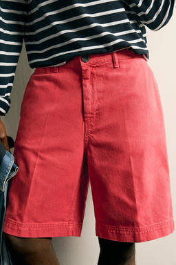 BERMUDA CHINO STRAIGHT FIT / Rojo - Zara фото 6