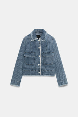CHAQUETA DENIM ZW COLLECTION / Azul - Zara фото 7