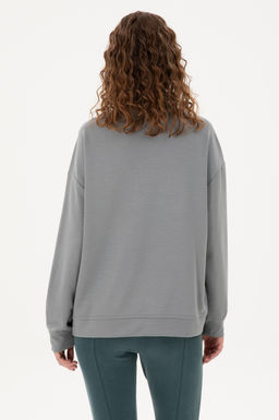 Женский серый меланжевый свитшот Неожиданная скидка в корзине - U.s. polo assn фото 5