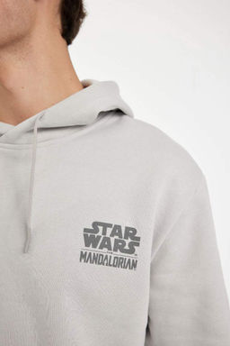 Толстовка обычного кроя с капюшоном Star Wars-Mandalorian - Defacto фото 5