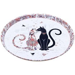 ПОДНОС СЕРВИРОВОЧНЫЙ AGNESS ПАРИЖСКИЕ КОТЫ 33*2,1 СМ  фото 3