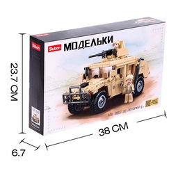 Конструктор Модельки Sluban «Боевой джип», 265 деталей