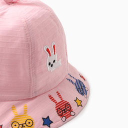 Панама детская «Зайки» MINAKU, розовая, размер 48-50