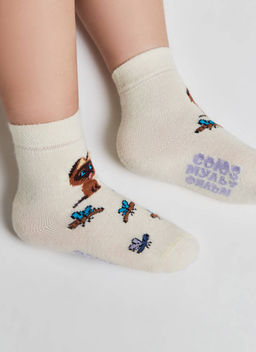Цена за 2 пары БРЕСТСКИЕ 3053 СОЮЗМУЛЬТФИЛЬМ НОСКИ ДЕТСКИЕ ("Котенок по имени Гав",средней длины) СВ.ЖЕЛТЫЙ
