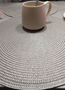 Салфетка для сервировки (мат на стол) 38см, круглая, стальная, Y6-2538 (326267) /DANIKS/  фото 7