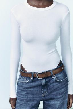 COTTON MODAL BODYSUIT - Zara фото 4