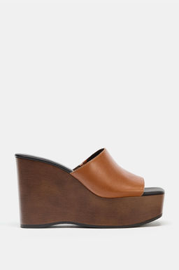 LEATHER WEDGE - Zara фото 15