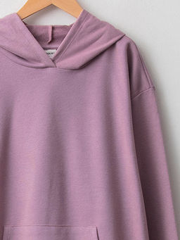 Kap??onlu Basic Uzun Kollu K?z ?ocuk Sweatshirt - Waikiki фото 3