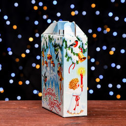 Цена за 5 шт. Подарочная коробка Рождество , 16,8 х 6,8 х 20,9 см - Simaland фото 3