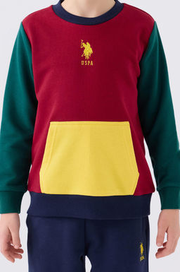 Erkek _ocuk Bordo Pijama Tak_m_ Sepette S_rpriz _ndirim - U.s. polo assn фото 5