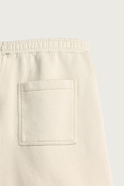 BERMUDA JOGGER LAVADA TEXTO ESTAMPADO / Crudo - Zara фото 10