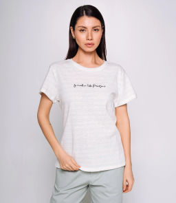 Футболка #КТ9102 (1), голубой, белый