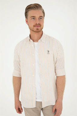 U. S. Polo Assn / Мужская рубашка с длинным рукавом Stone - U.s. polo assn фото 3