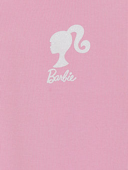 Bisiklet Yaka Barbie Bask?l? K?z ?ocuk Atlet