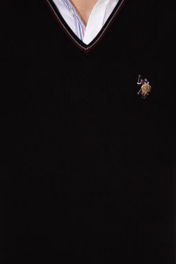 Мужской черный трикотажный свитер Basic - U.s. polo assn фото 12