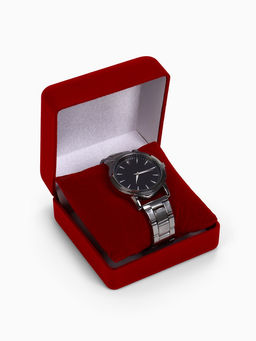 Футляр бархатный под браслет, часы Классика, 9?9 см, красный