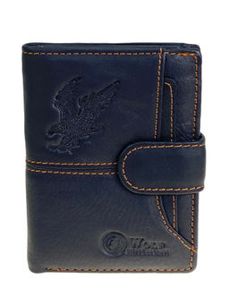 Кошелек-органайзер мужской из натуральной кожи, цвет черный