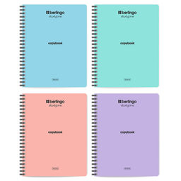Тетрадь 96л. на спирали Berlingo "Haze" клетка (CBs_96200) soft-touch ламинация, блок 80г/м2