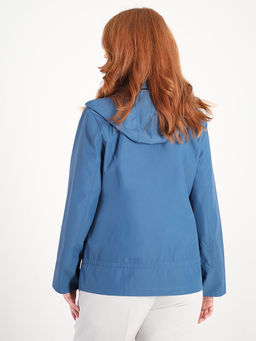 Ветровка с кулиской на талии женская синяя - Almond фото 3