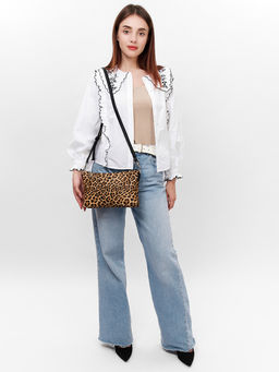 LACCOMA сумка Луиза-леопард рыжий эко кожа хлопок  фото 2