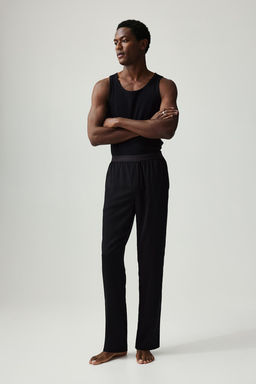 Pantalon de saten Loose Fit