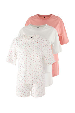 Trendyolmilla Cok Renkli 3lu Paket %100 Pamuklu Cicekli Sortlu Orme Pijama Tak?m? THMSS25PT00419  фото 8