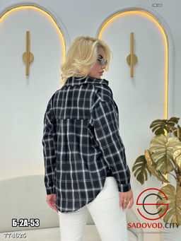 Женская рубашка в клетку - Bruno фото 9