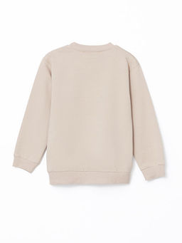 Bisiklet Yaka Bask?l? Erkek Bebek Sweatshirt - Waikiki фото 2