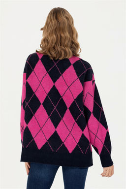 Женский темно-синий свитер с круглым вырезом Неожиданная скидка в корзине - U.s. polo assn фото 5