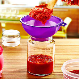 Воронка для банок пластмассовая д16см, h7см, широкое горло, цвета микс (Россия) - Домашняя мода фото 2