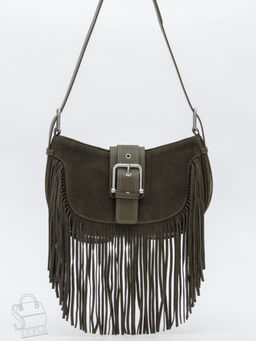 Сумка женская кожаная 99057-1NN brown green Natale Navetta  в Новосибирске